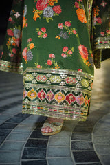 Ethereal Bloom ❄️ | Dhanak Digital Print Perfection ✨