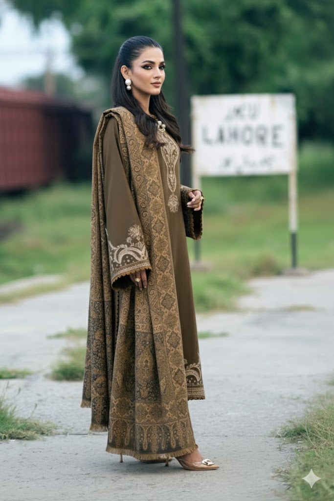 ❄️ Maryam by Rania – “IZEL” Winter Collection 2025 | DHANAK 3PC ❄️