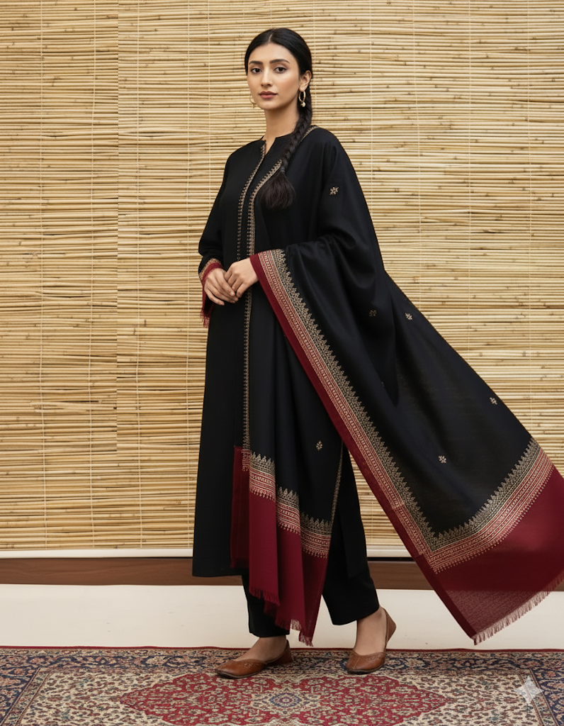 Elegance in Every Thread ✨ | Winter Dhanak Muse ❄️