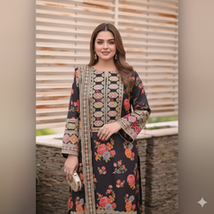 Ethereal Bloom ❄️ | Dhanak Digital Print Perfection ✨