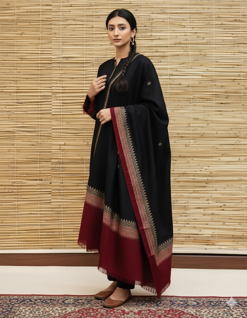 Elegance in Every Thread ✨ | Winter Dhanak Muse ❄️