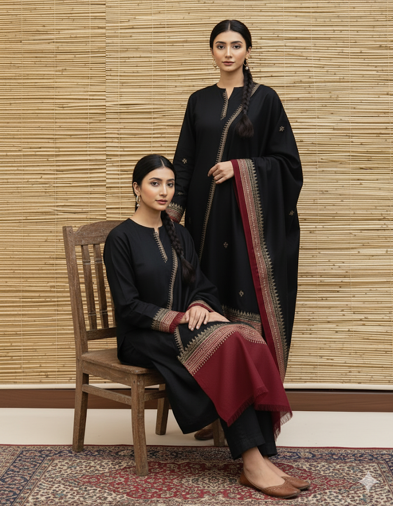 Elegance in Every Thread ✨ | Winter Dhanak Muse ❄️