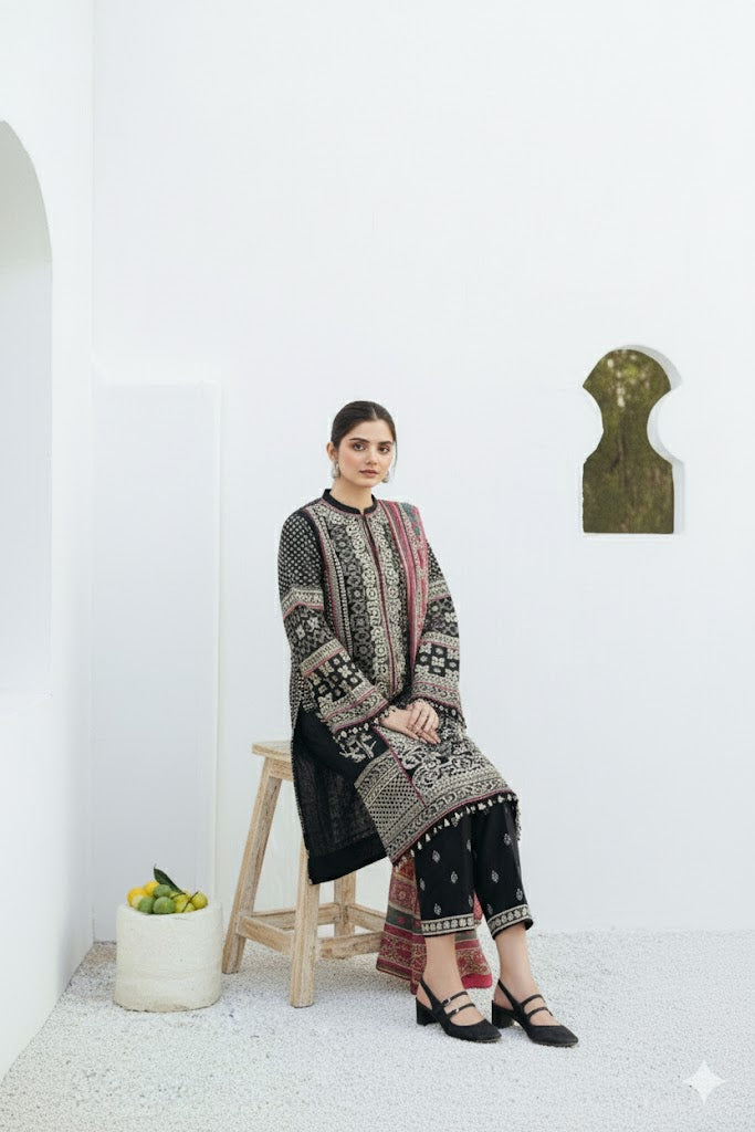 ❄️ Maryam by Rania – “ZARA SHAHJAHAN” Winter Collection 2025 | DHANAK 3PC ❄️