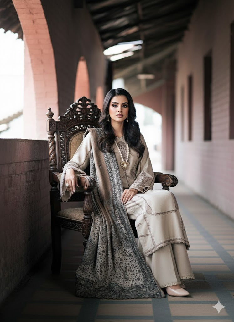 ❄️ Maryam by Rania – “LAKHANI” Winter Collection 2025 | DHANAK 3PC ❄️