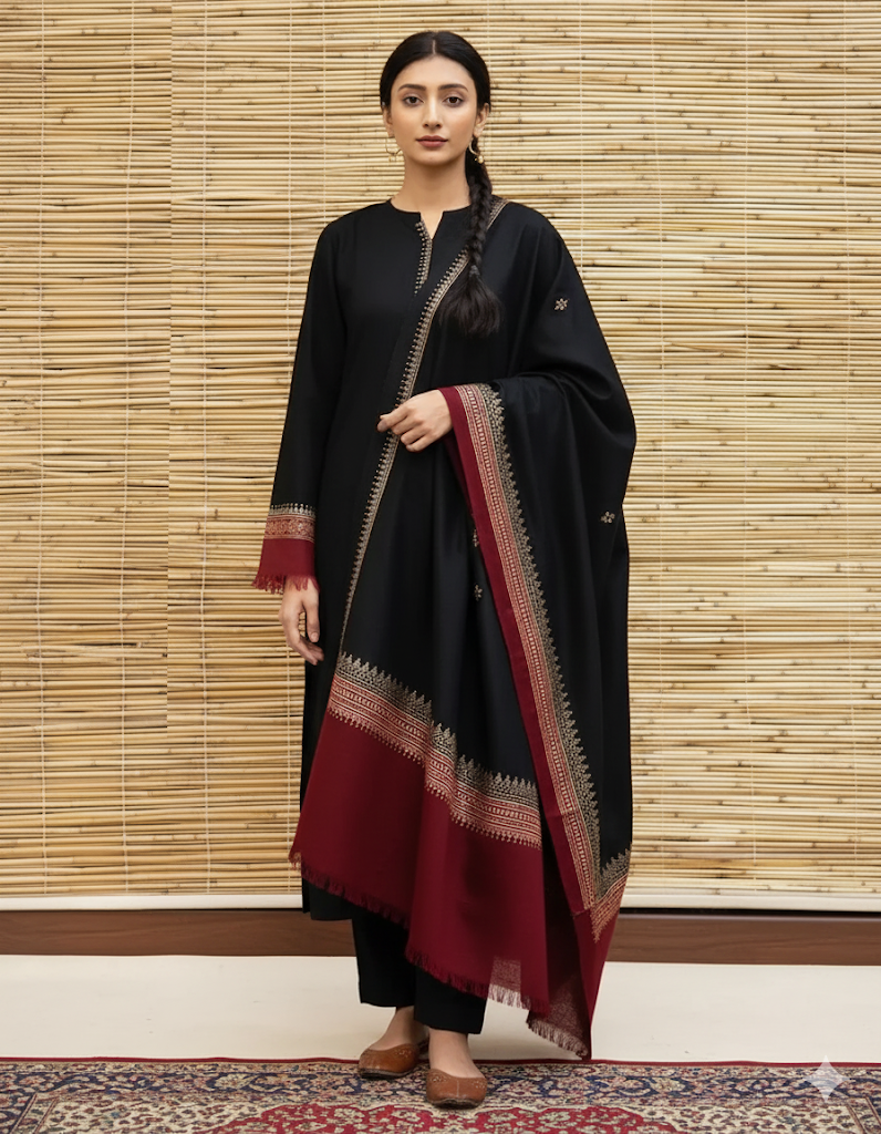 Elegance in Every Thread ✨ | Winter Dhanak Muse ❄️